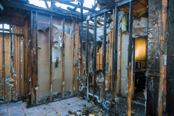 Professional Fire Damage Removal technician working in Fairfield Bay, AR